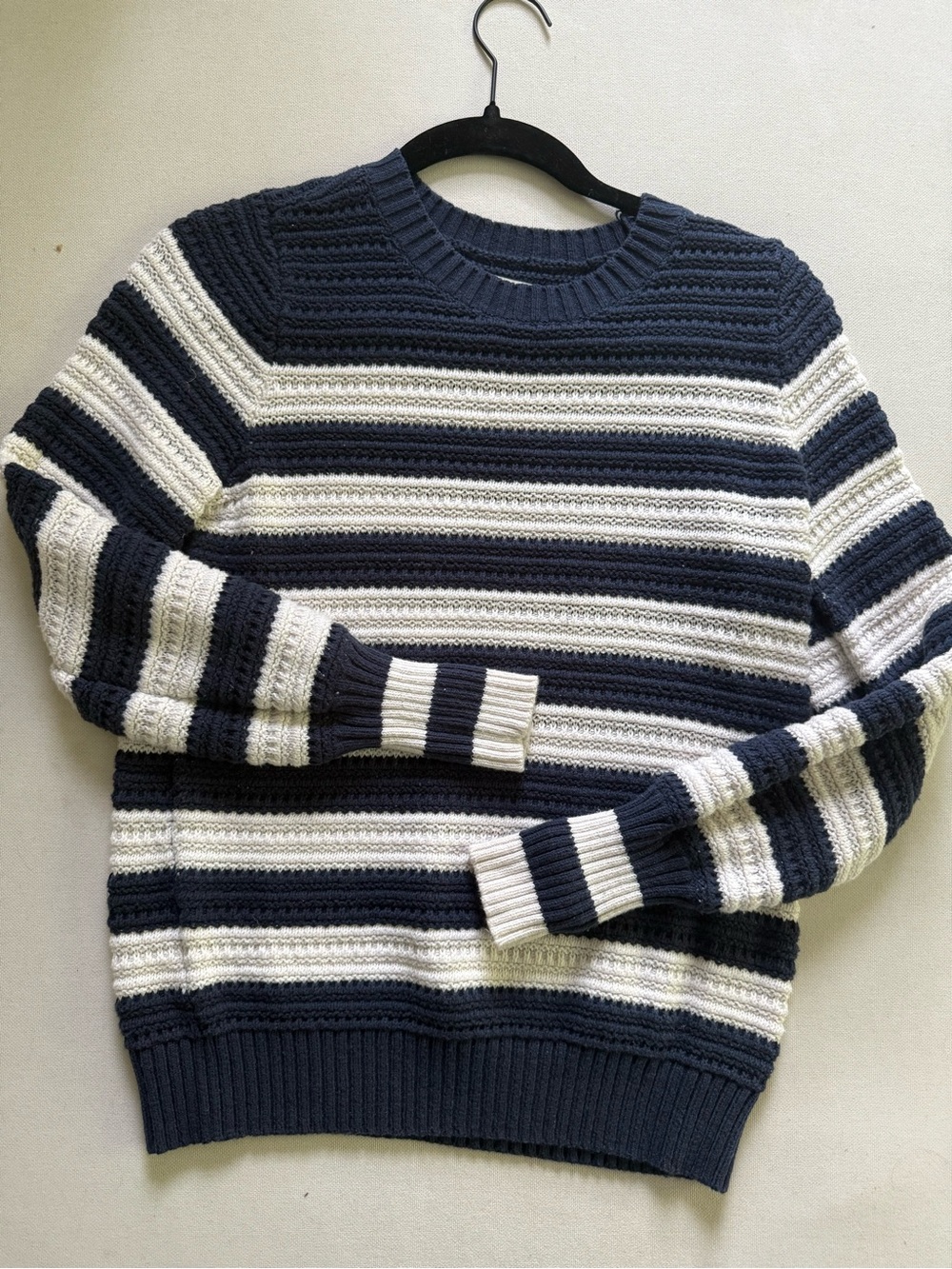 LOFT Striped Crewneck Sweater
